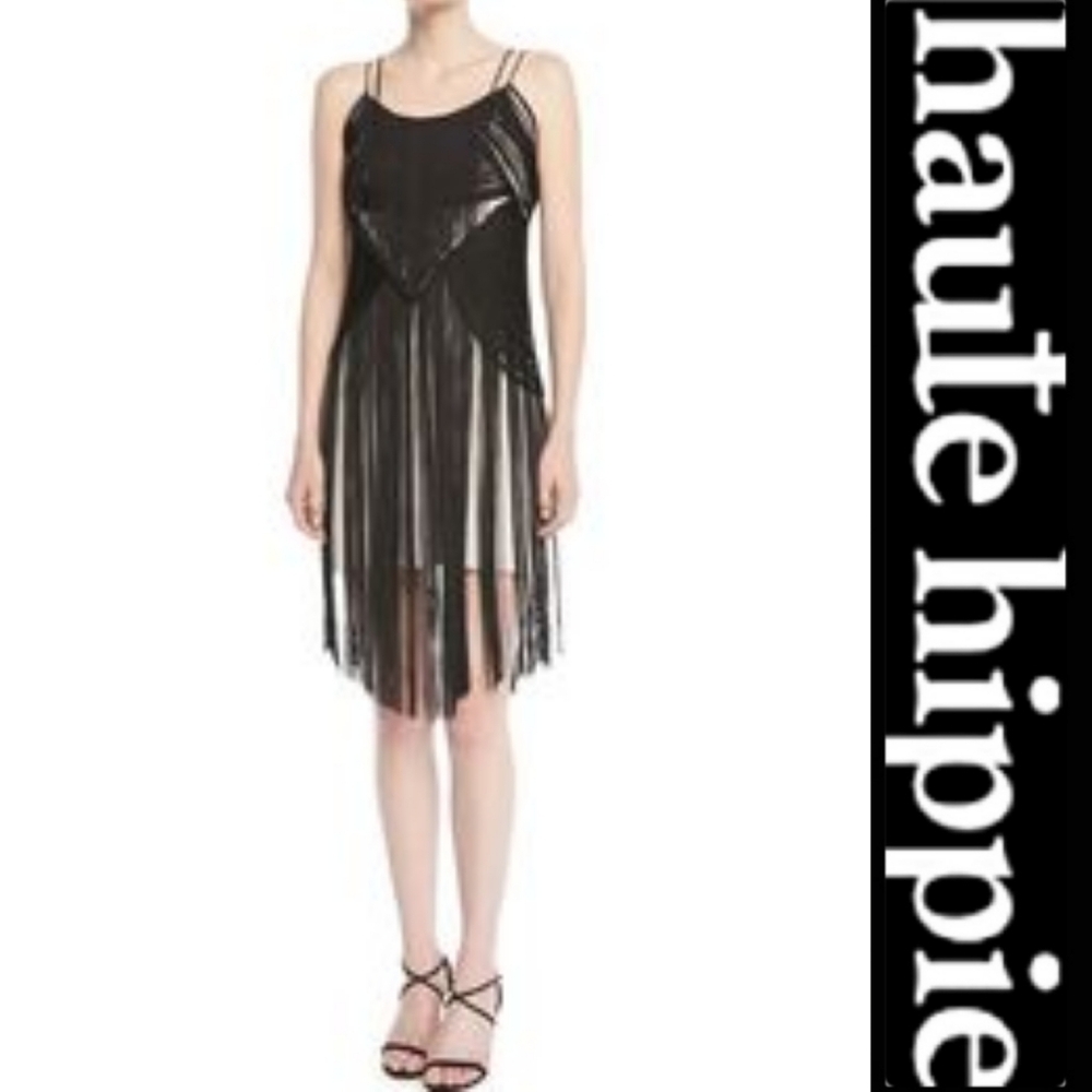 🆕️ Haute Hippie Lawless Spaghetti Strap Fringe Dress